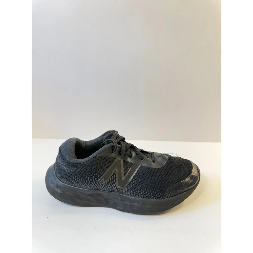 New Balance Kid's DynaSoft 520 V8 Lace-Up Running Shoe, Black/Black, 3.5 Wide